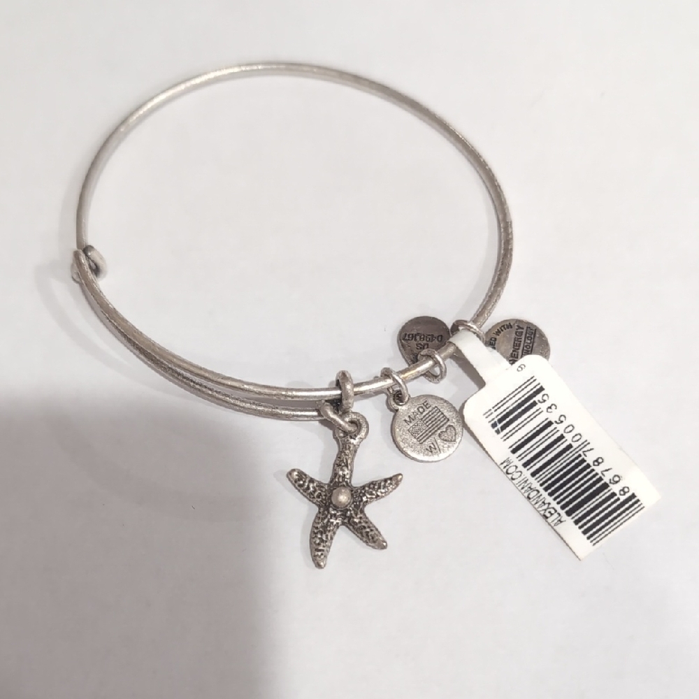 Alex and Ani Silver Starfish Charm Bracelet